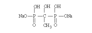 羥基乙叉二膦酸鈉（HEDP·Na）結構式